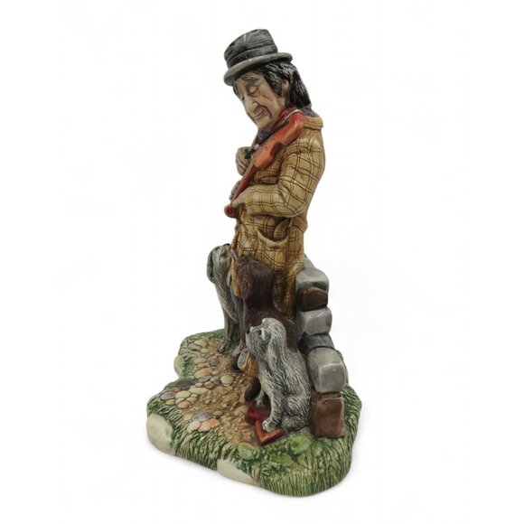 NATURECRAFT Canine Chorus Violinist with Dogs Figurine #833 England vintage - Picture 8 of 9